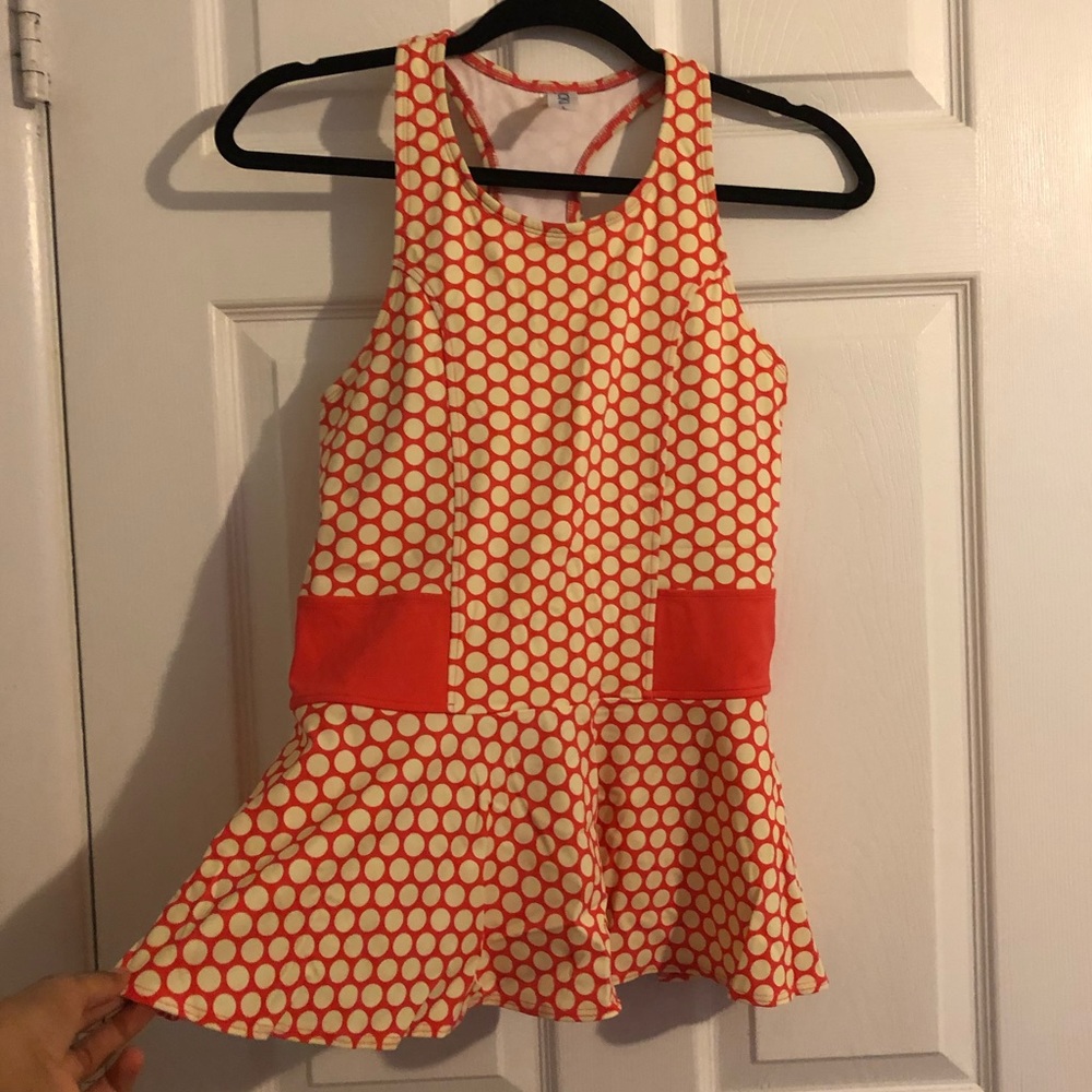 Peplum swimsuit top